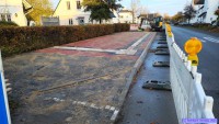 Nienhagen, Neue Haltestelle Kliffstraße im Bau