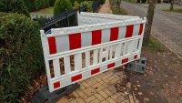 Ostseebad Nienhagen: Der Bürgersteig in der Strandstraße war gesperrt.